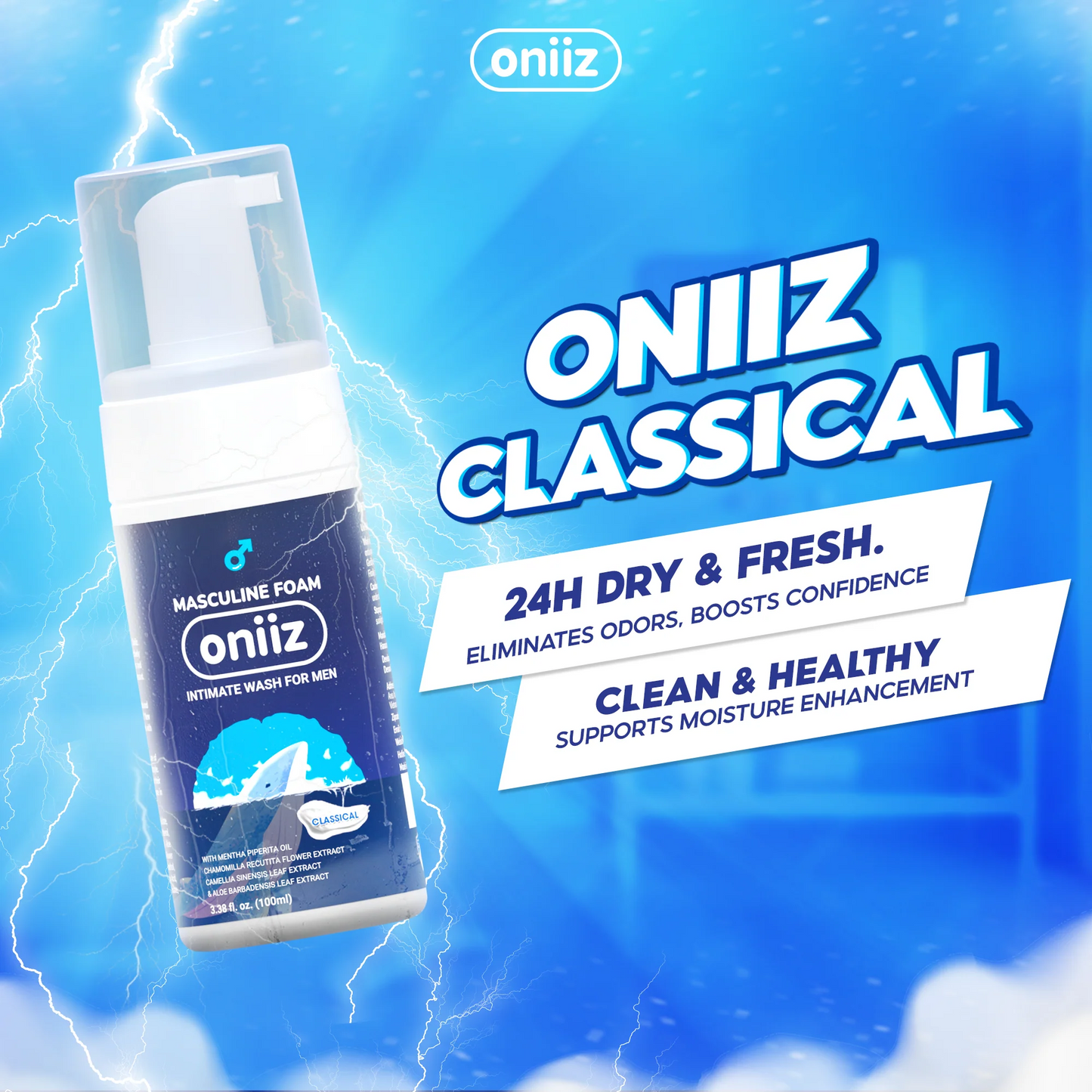 Masculine Foam Intimate Wash For Men Classical