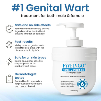 Herbal Genital Skin Treatment Cream ✅ Revolutionary Natural Solution for Genital Wart Treatment!
