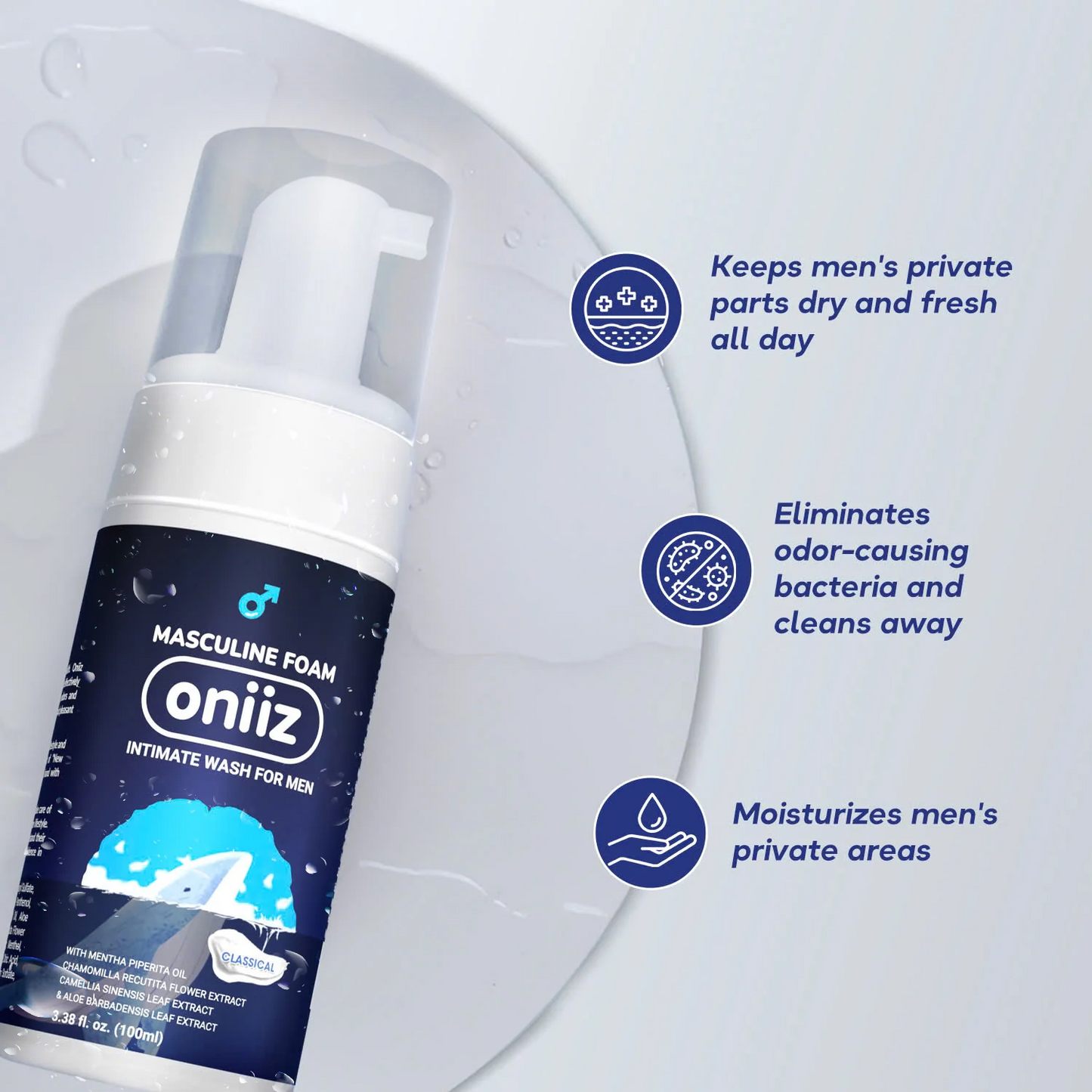 Masculine Foam Intimate Wash For Men Classical