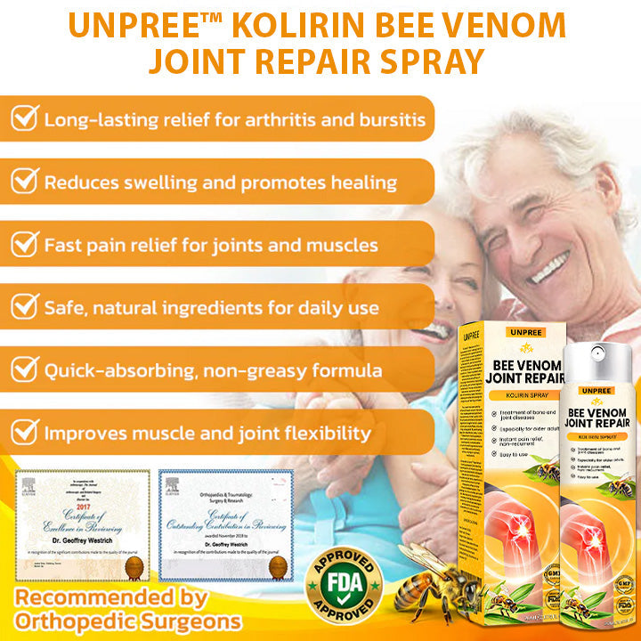 🚨2025 EXCLUSIVE SALE: 70% OFF⏳ Kolirin Bee Venom Joint Repair Spray
