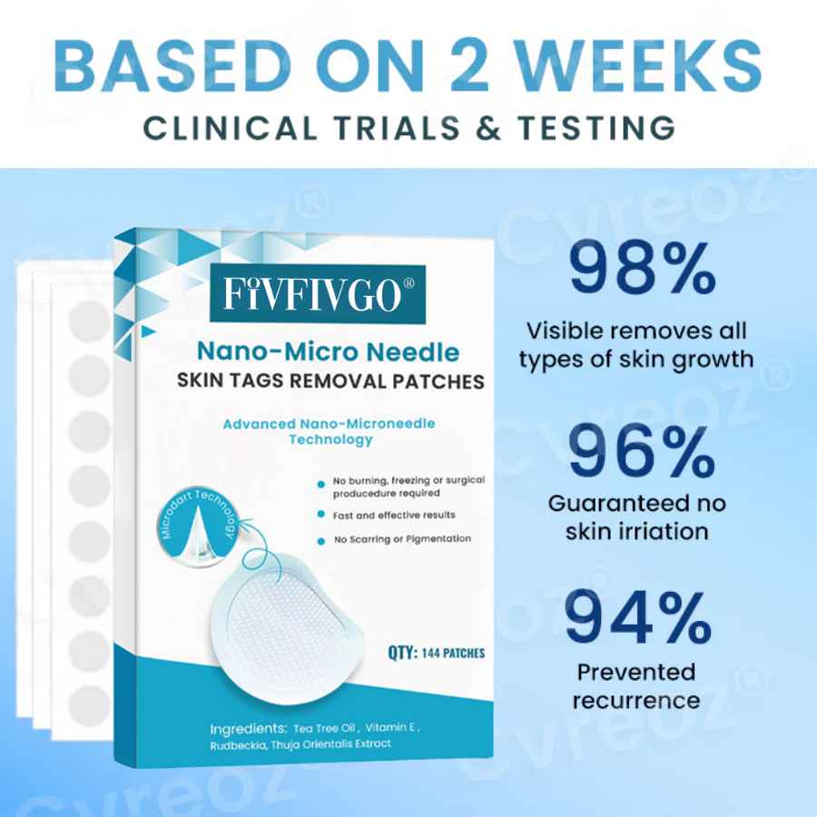Nano-Micro Needle Skin Tags Removal Patches