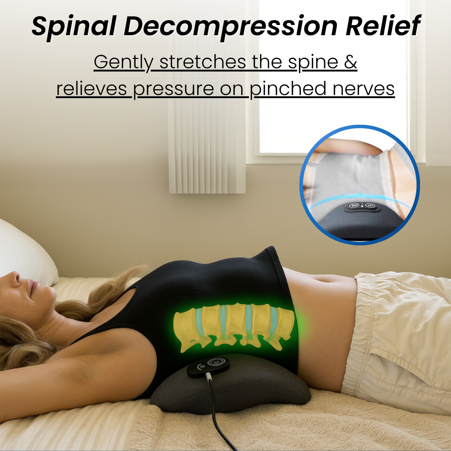 Triple Fusion Pillow for Back Pain Relief