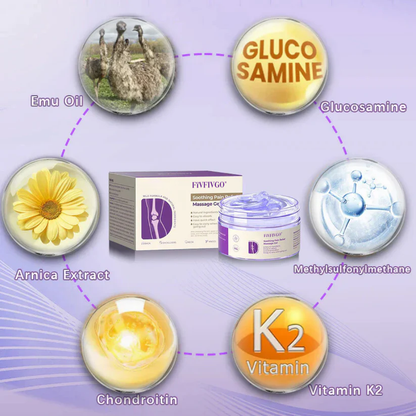 Turmeric & Emu Oil Arthritis Soothing Pain Relief Gel 👨‍⚕️Approved by Canadian Orthopaedic Association