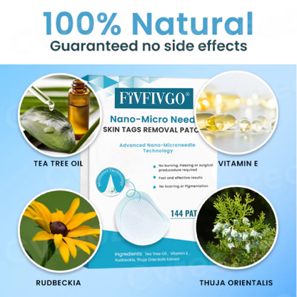 Nano-Micro Needle Skin Tags Removal Patches