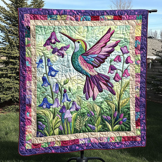 A Symphony of Bluebell Quilted Blanket NCU0PT6100