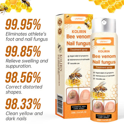 💥 2025 Limited 70% OFF ️⏳  Kolirin Bee Venom Nail Fungus Spray 💥 Fix All Nail Problems within 2 Weeks
