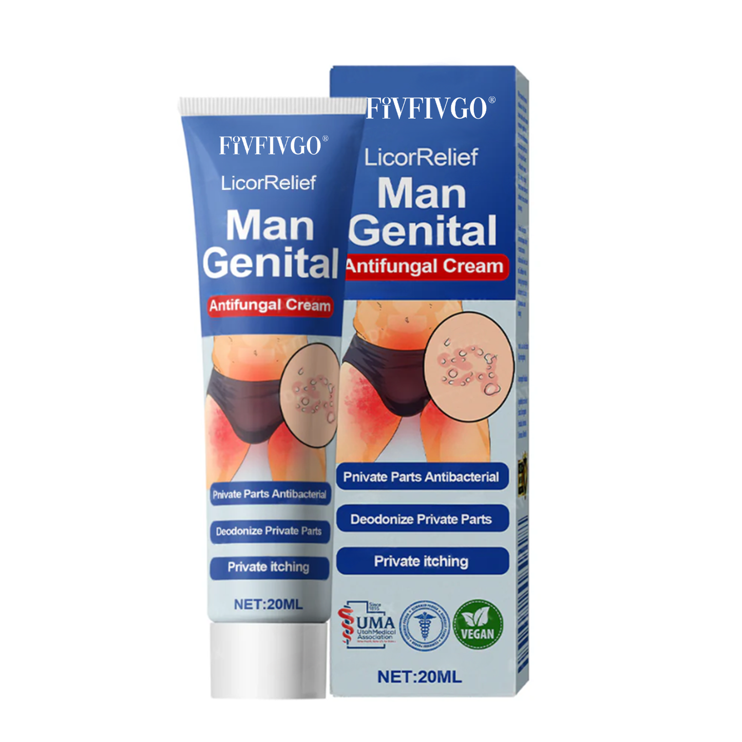 LicorRelief Man Genital Antifungal Cream