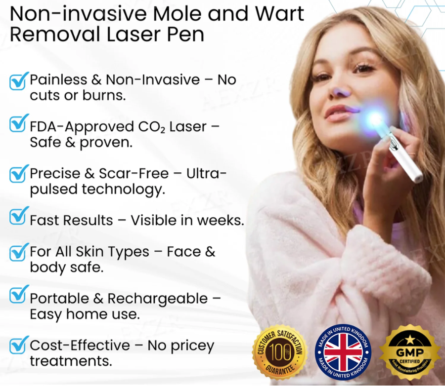 Non-Invasive Mole and Wart Removal Laser Pen PRO