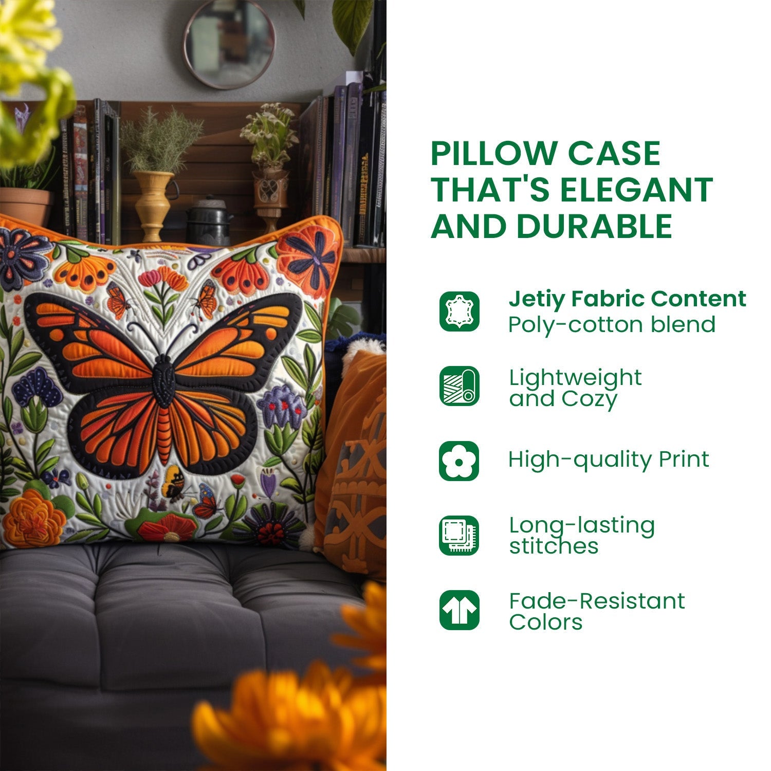 70s Vibe Quilted Pillow Case NCU0PT5987