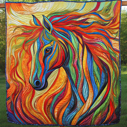 Wild Mane Quilted Blanket NCU0NT6587