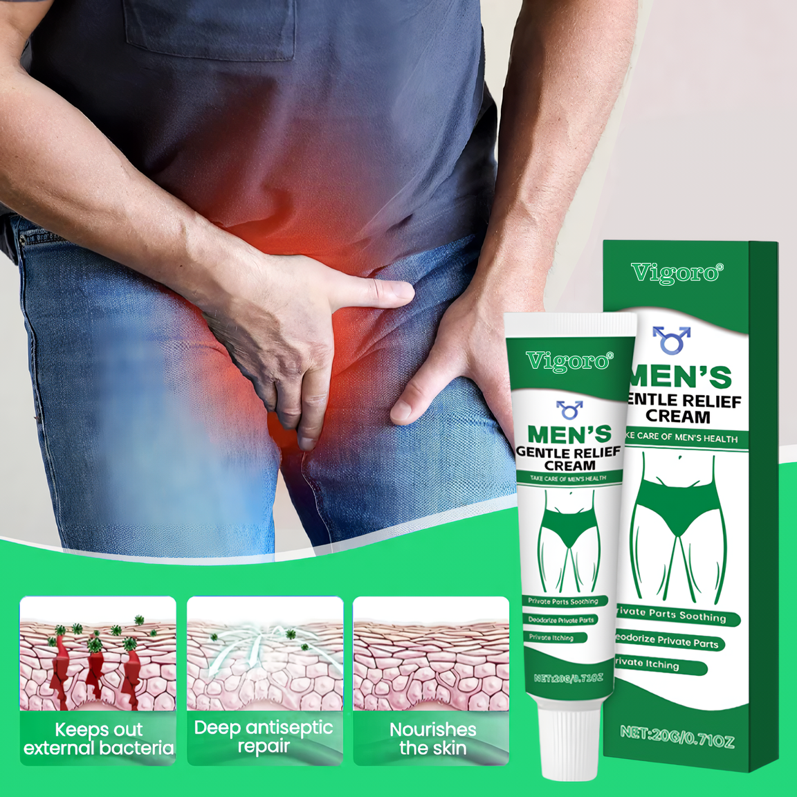 Vigoro® Men’s GentX Relief Cream
