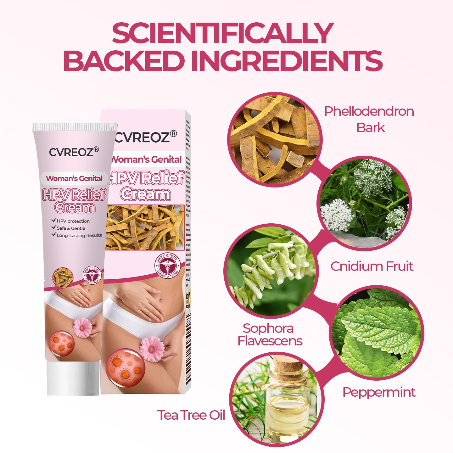 ♀️Woman's Genital HPV Relief Cream 🔥HOT SALE UP TO 60% OFF